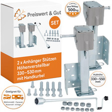 2x Anhänger Stützen mit
