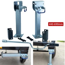 Paar Stützfuß mit Kurbel