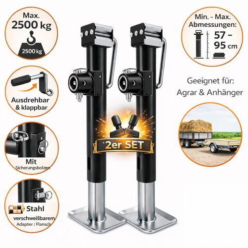 Anhängerstützen 570 925mm - anhängerstützen, 570-925mm