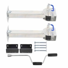 2X Stützfuß mit Kurbel