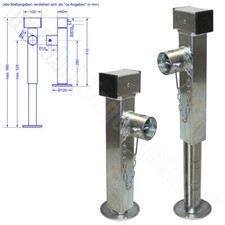 2x Stützfuß für Anhänger