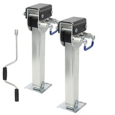 2X Stützfuß mit Kurbel